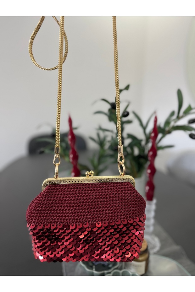 Pullu Abiye Çanta - 1