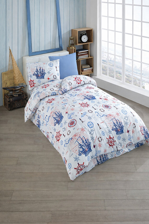 Fast & Fun Kids Cotton Ranforce Single Duvet Cover Set | Children's Sleep Set