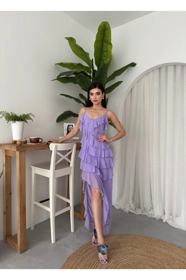 Ples Slit Detailed Dress - 4