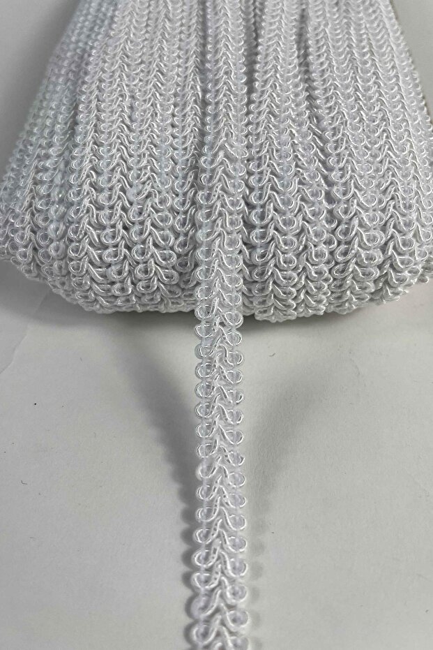 White Ram Horn Ribbon – Decorative Border Trim and Handicraft Accessory (3 Meters)