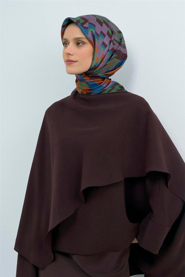 وشاح من الحرير الخالص 9507D 53