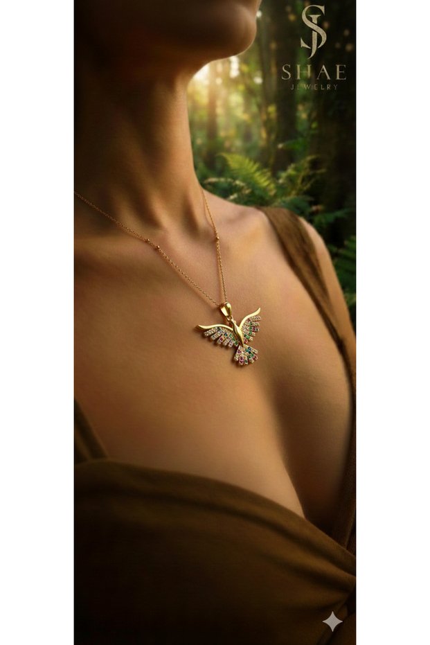 Zircon Stone Anka Gold Women's Necklace