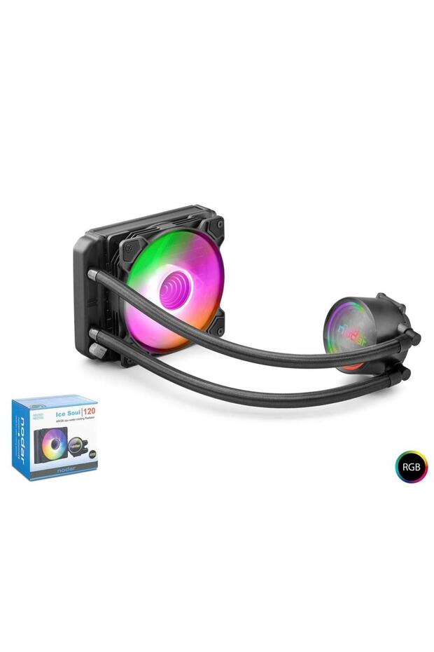بيانات-x780 Nd2502 مروحة تبريد سائلة 120 Argb 12 سم أسود