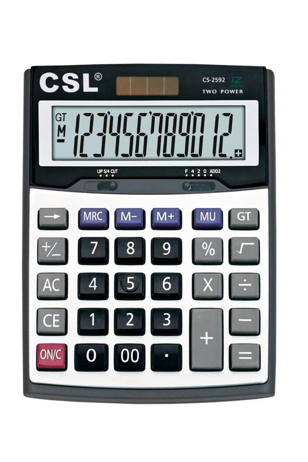 Csl cs-2592 12-digit desktop calculator