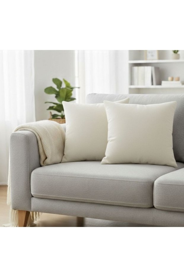 Plain White Throw Pillow Cover