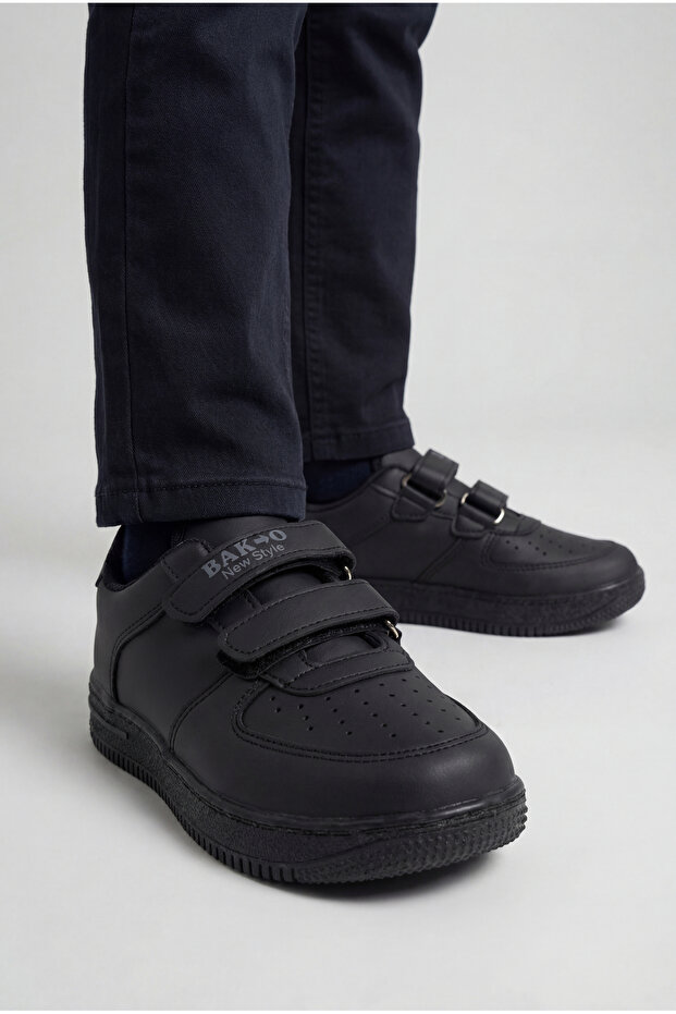 New Style Unisex Velcro Casual Sneaker Shoes Black