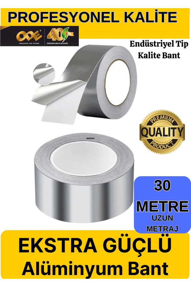 Professional Series 30Meter X 5cm Real Aluminum Foil Tape- 1 Piece Tape
