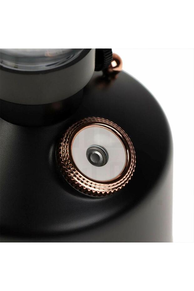 مصباح طاولة شحن مع فواحة - اسود - 8