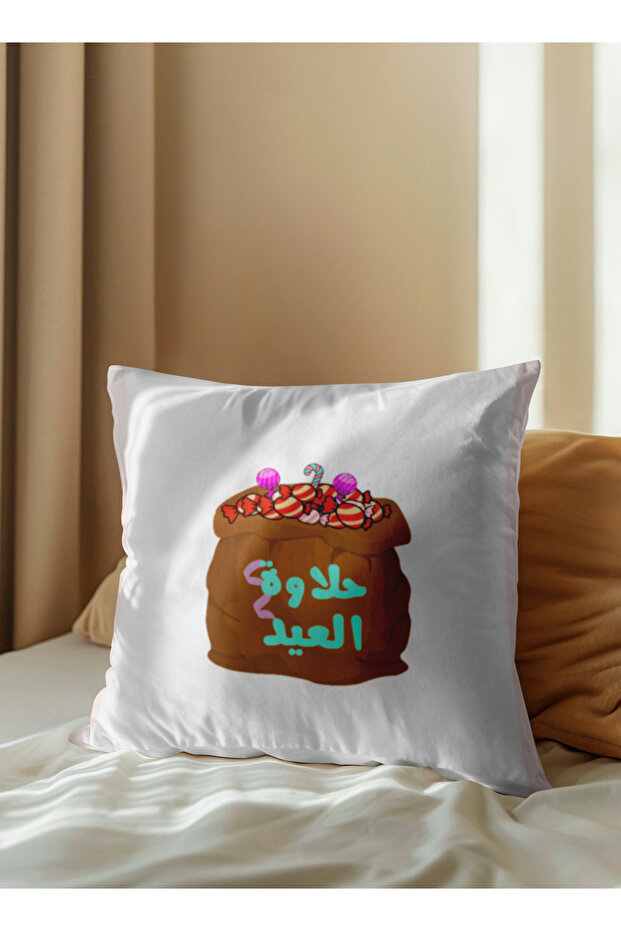 غطاء وسادة من البوليستر بتصميم العيد - 5