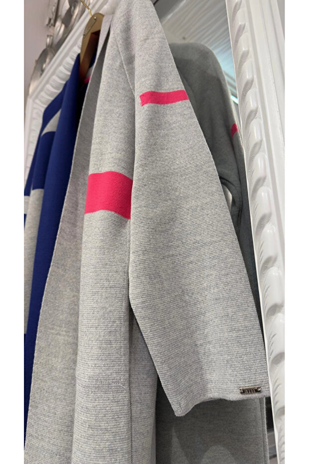Yün Karışımlı Çelik Örme Hırka - 4