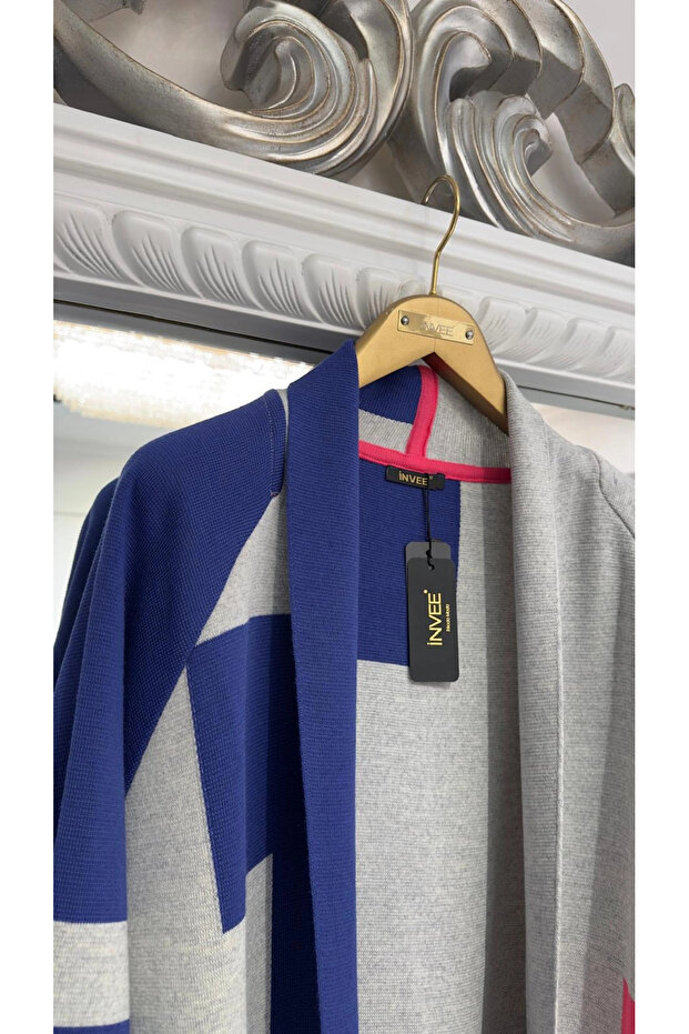 Yün Karışımlı Çelik Örme Hırka - 8