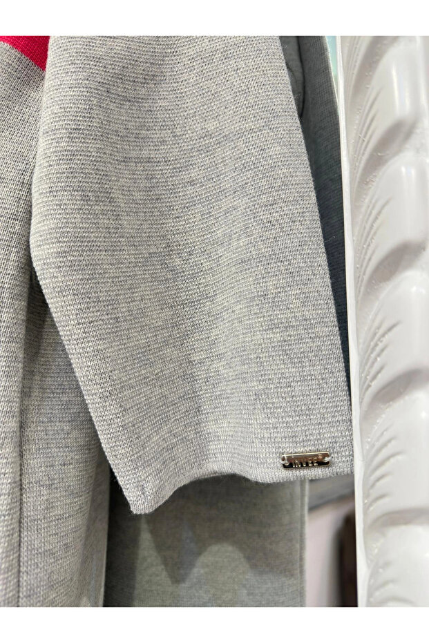 Yün Karışımlı Çelik Örme Hırka - 7