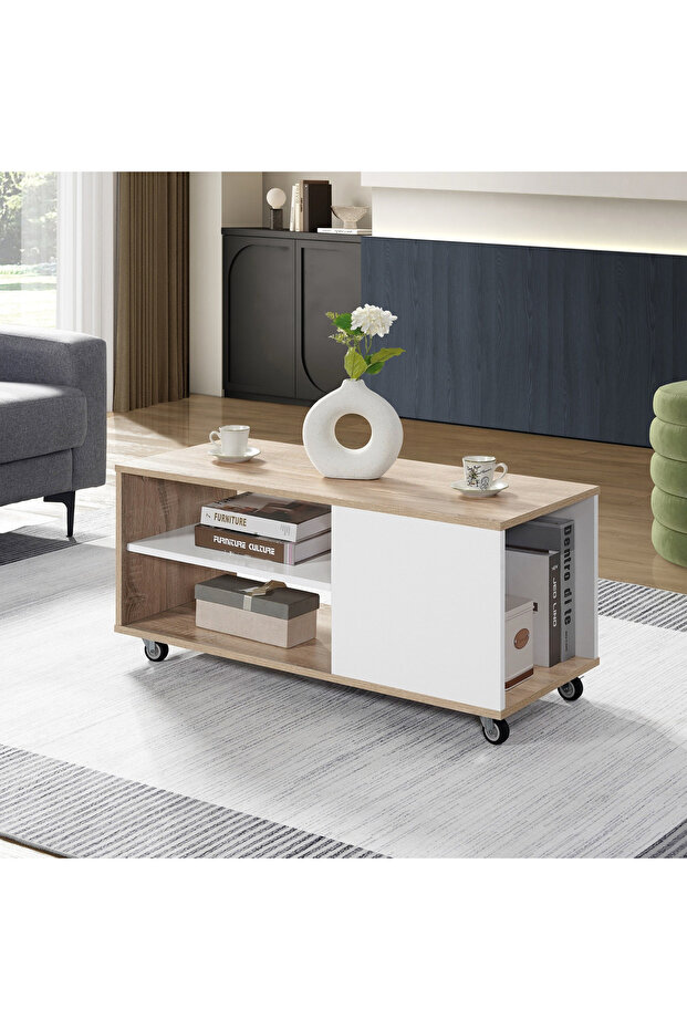 Cebu Coffee Table with Shelf - 1