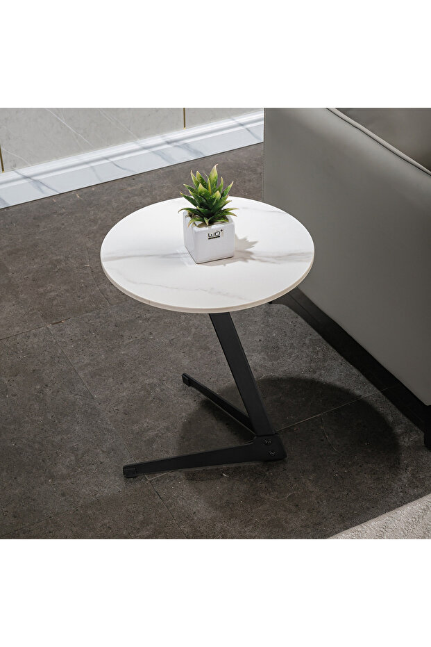 طاولة جانبية من الحجر المسحوق من بارون - 2