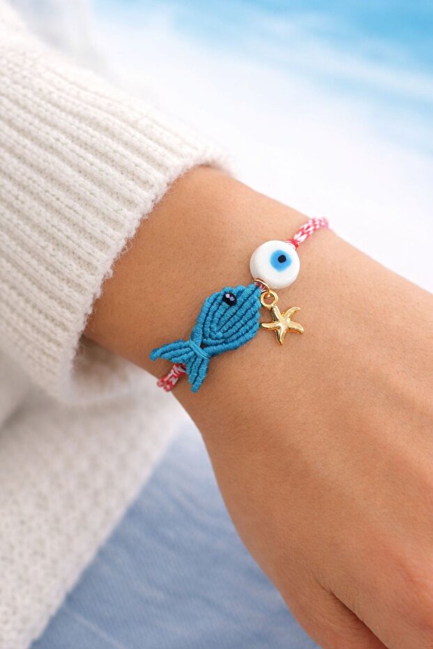 Macrame Fish Lucky Bracelet