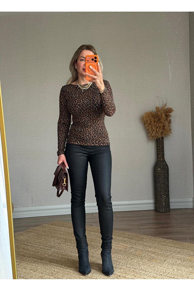 Leopar Kaşmir Bluz - 3