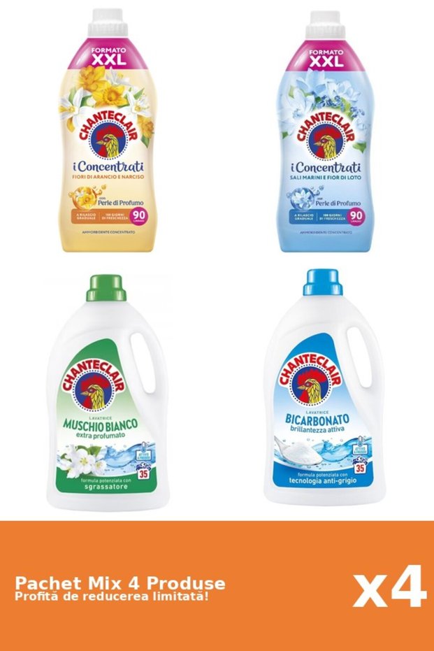 Set 4 Mix Chanteclair: 2 Balsam, 2 Detergent
