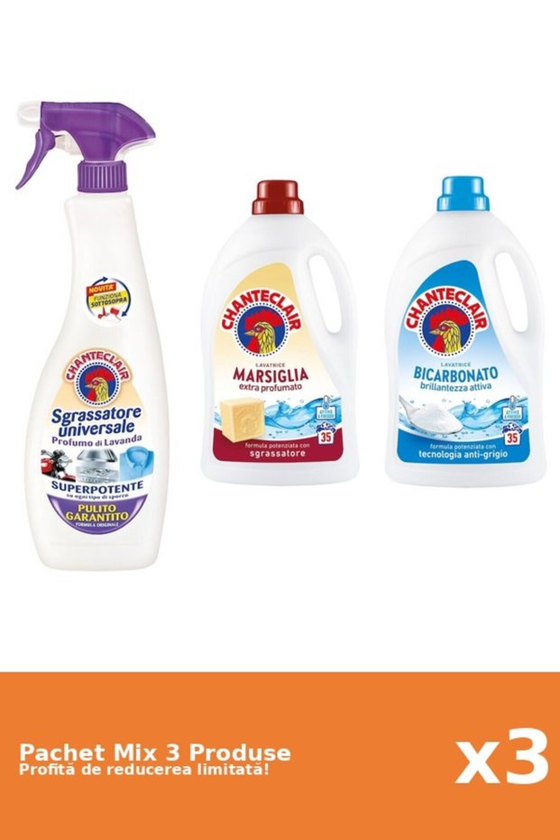Set 3 Mix Chanteclair: 1 Degresant, 2 Detergent