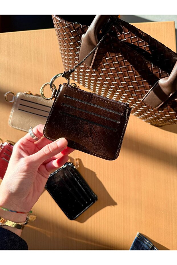Women's Brown Card Holder Wallet