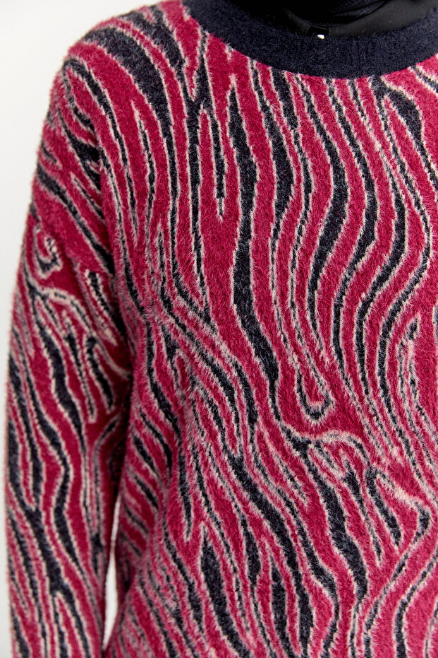 Desenli Triko Tunik - 6