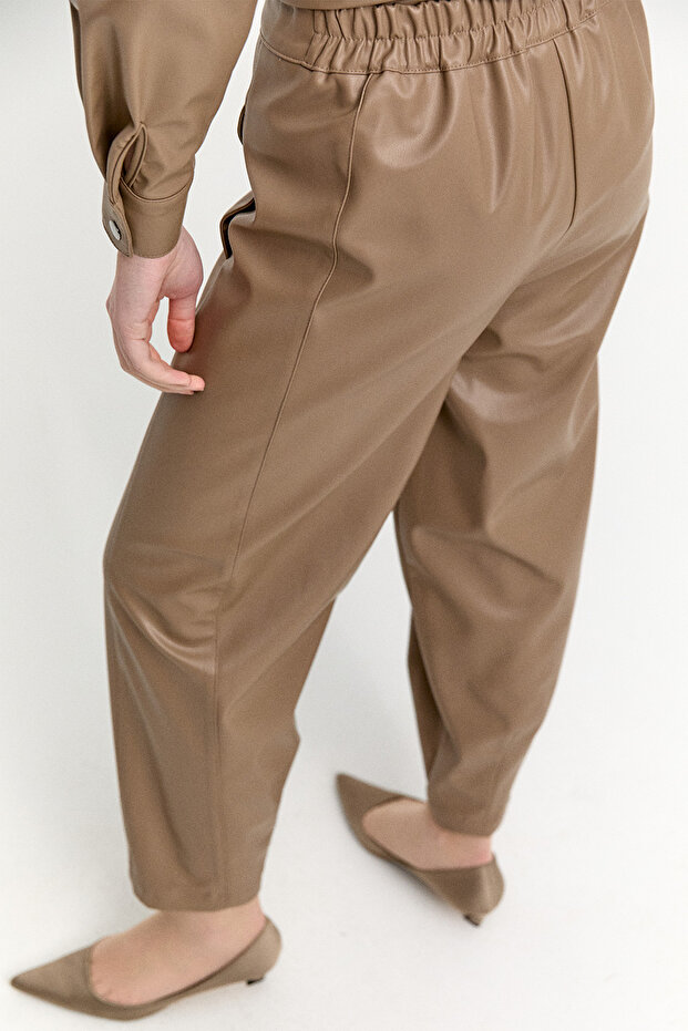 Suni Deri Pantolon - 4