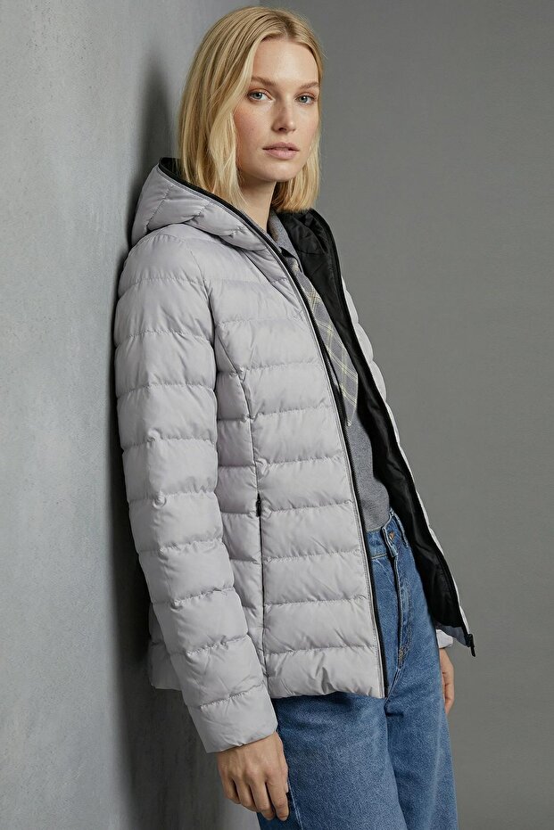 Kısa-Kapişonlu Mont - 3