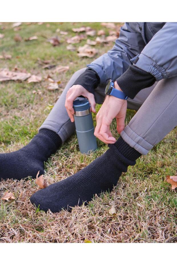 Men's Thermal Outdoor Wool Socks Black