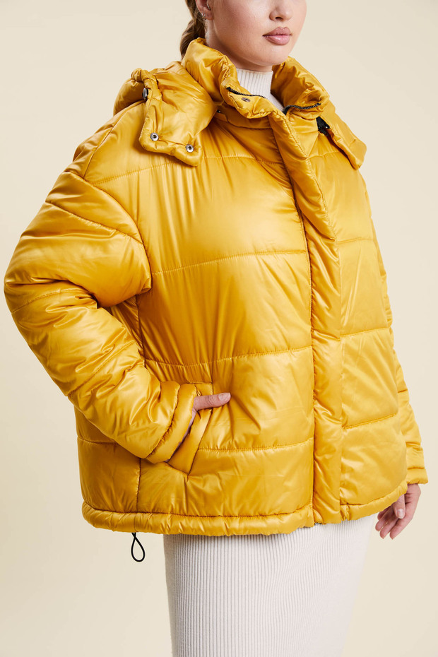 Kapüşonlu Şişme Mont - 2