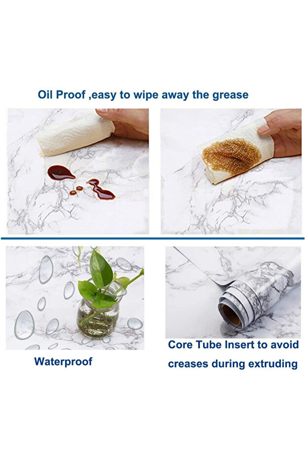 Marble Pattern Wallpaper Grey - 3