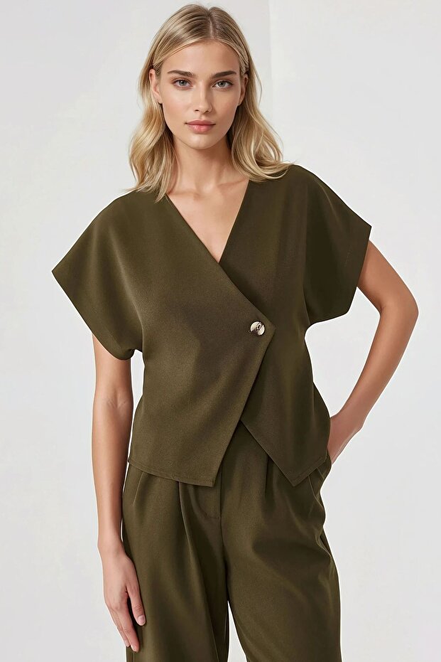 Fitted V Yaka Yelek - 1