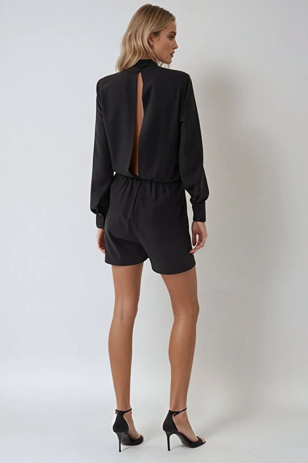 Derin V Yaka Mini Tulum - 5