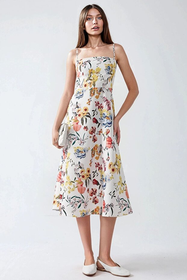 Rochie midi cu imprimeu - 2