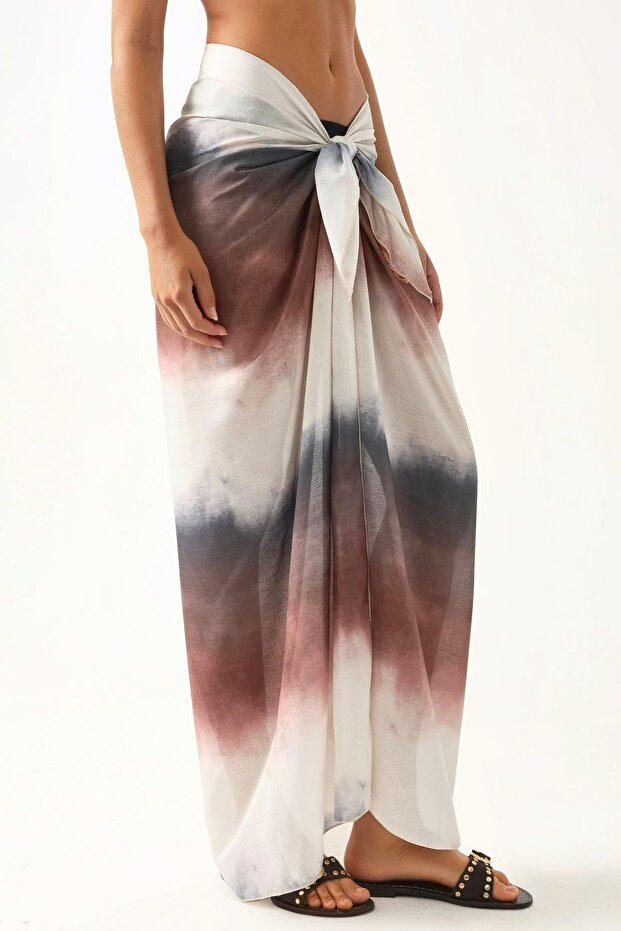 Desenli Maxi Pareo - 4