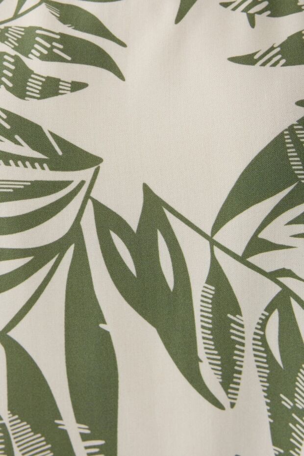 Çiçek Desenli A-Form Mini Elbise - 5