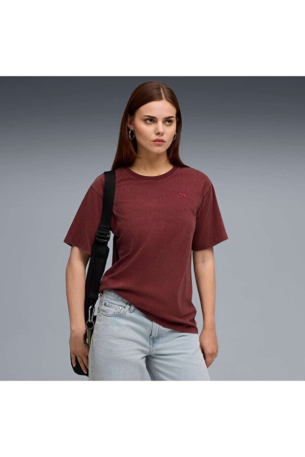 ESSENTIALS Elevated Kadın Geniş Kesim Tişört - 5