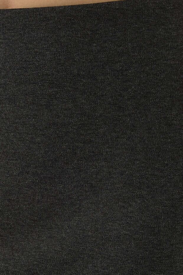 Yüksek Bel Bodycon Midi Örme Etek - 5