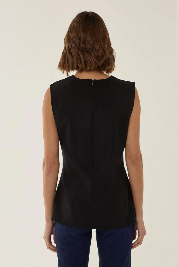 Siyah Peplum Üst - 4