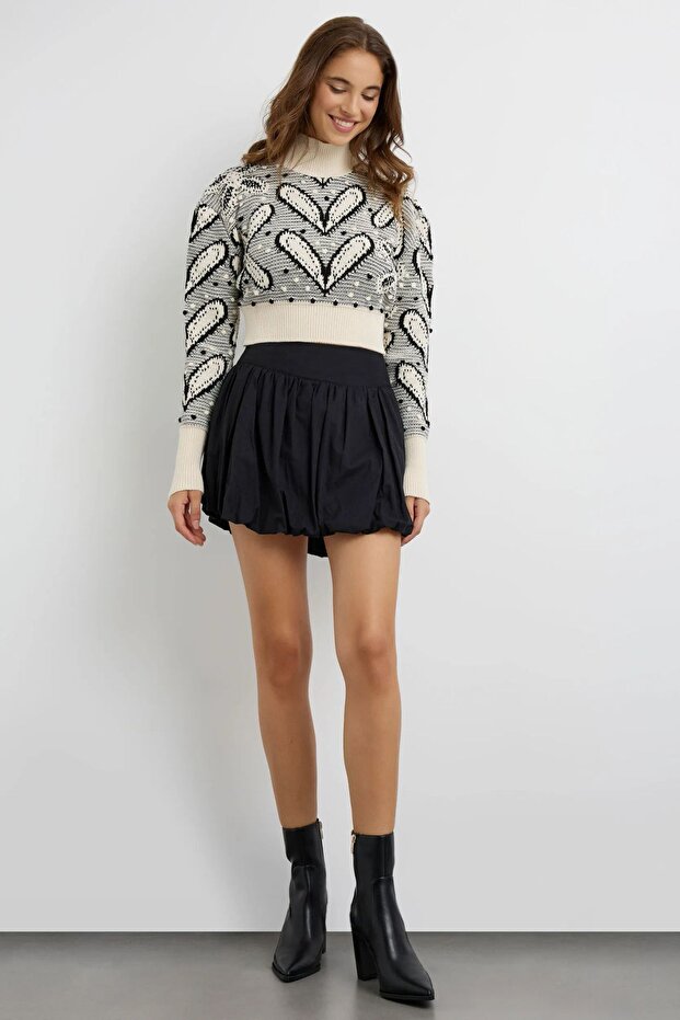 Mini Şortlu Balon Etek - 4