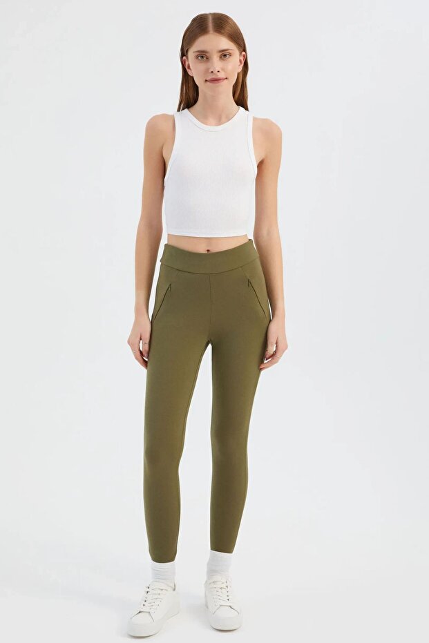 Cep Detaylı Tayt - 1