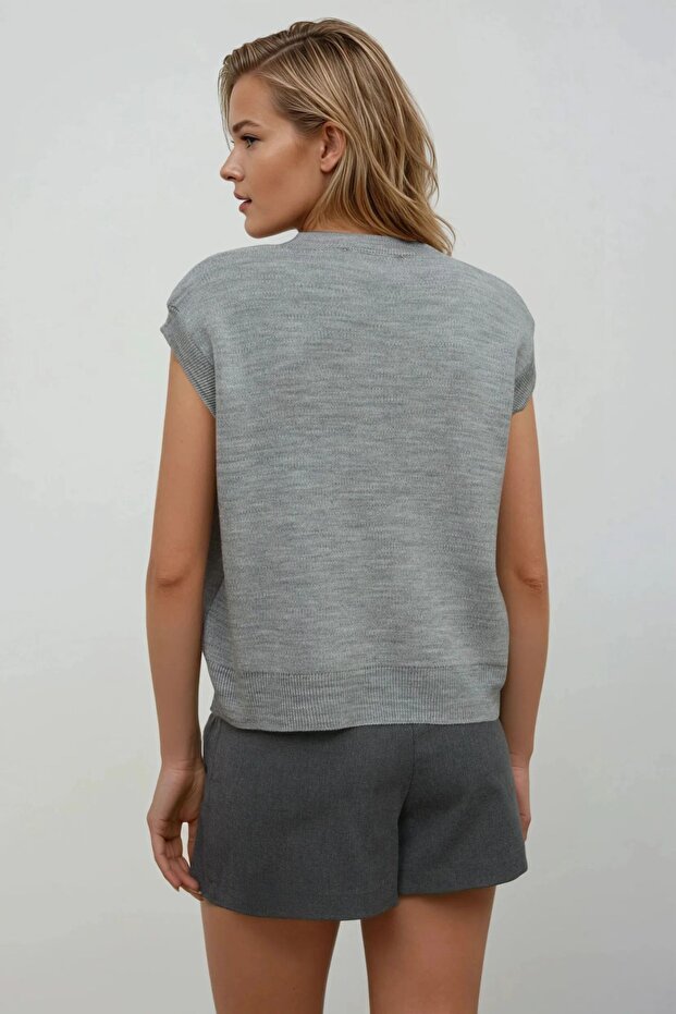 Bisiklet Yaka Triko Süveter - 4