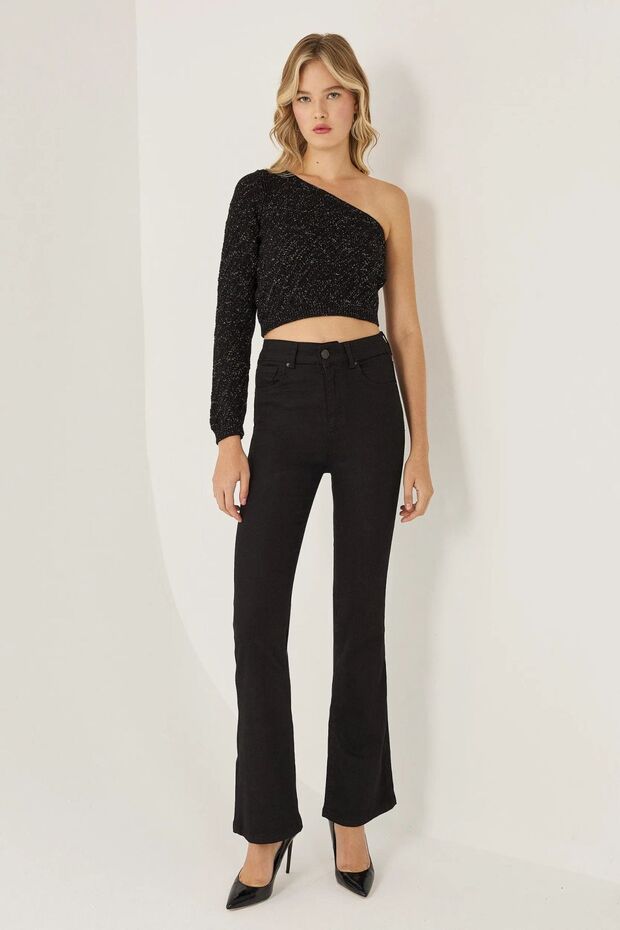 Tek Kollu Triko Üst - 2