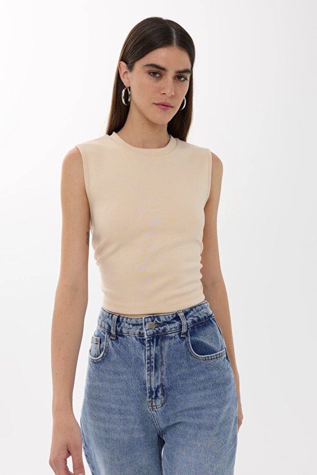 Plain Detailed Wrinkled Blouse - 2