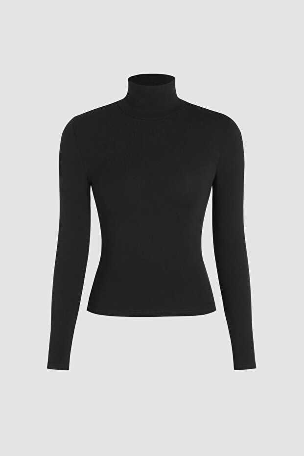Yüksek Yaka Basic Top - 5