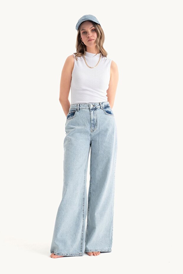 Dik Yaka Fitilli Bodycon Üst - 3