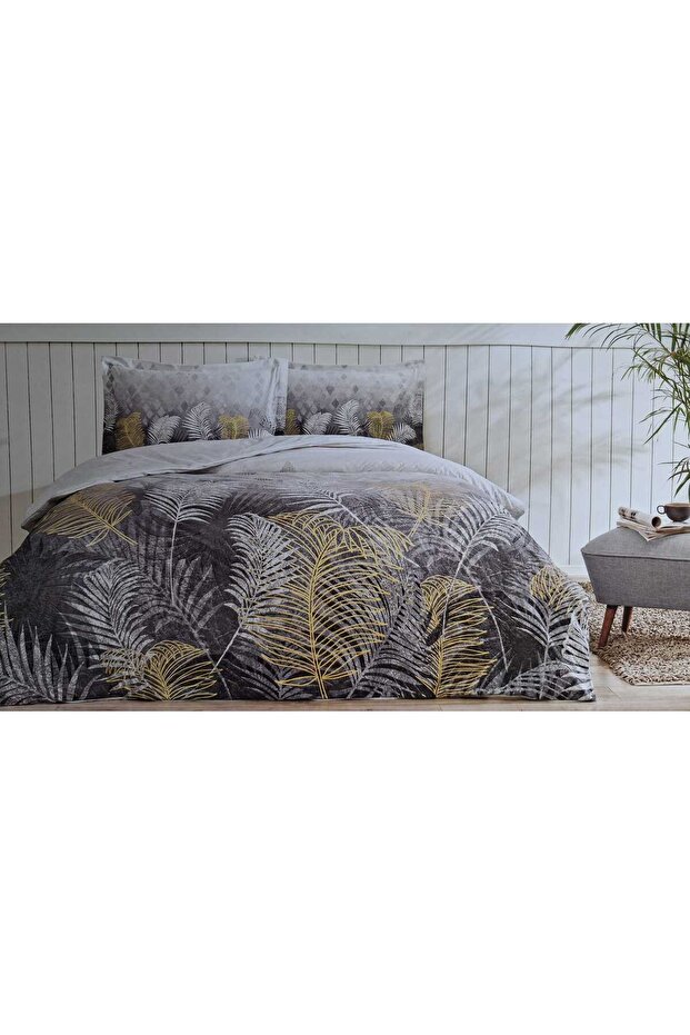 100% Cotton Single Bedding Set Golden Palm