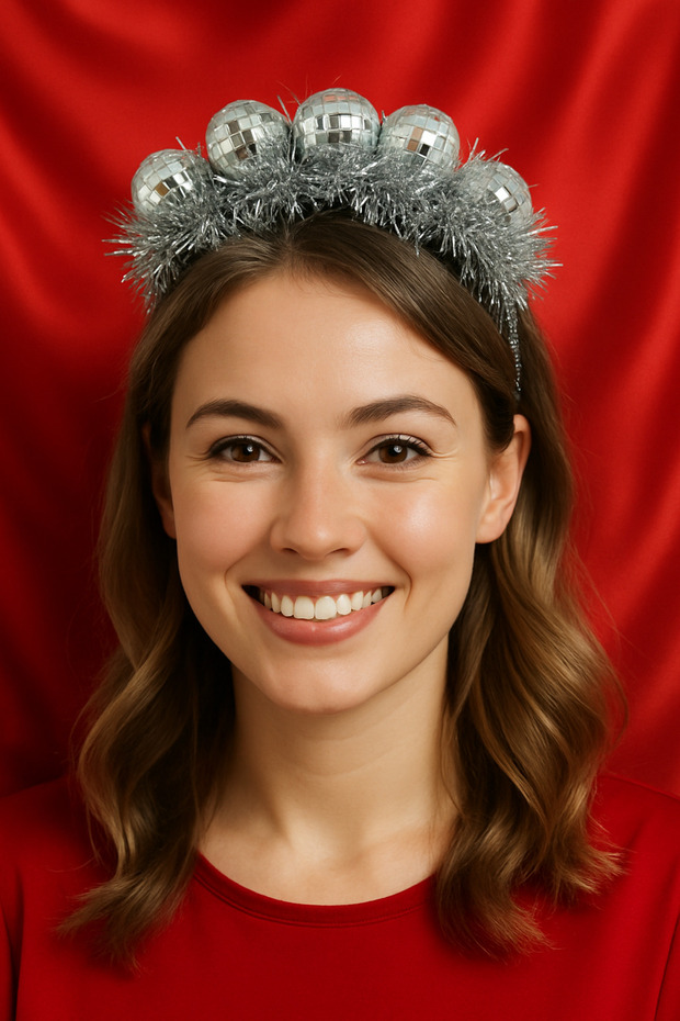 Disko toplu gümüş taç - 2