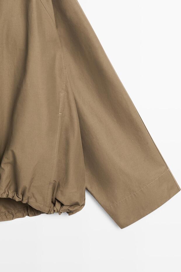 Dik yaka bomber ceket - 7