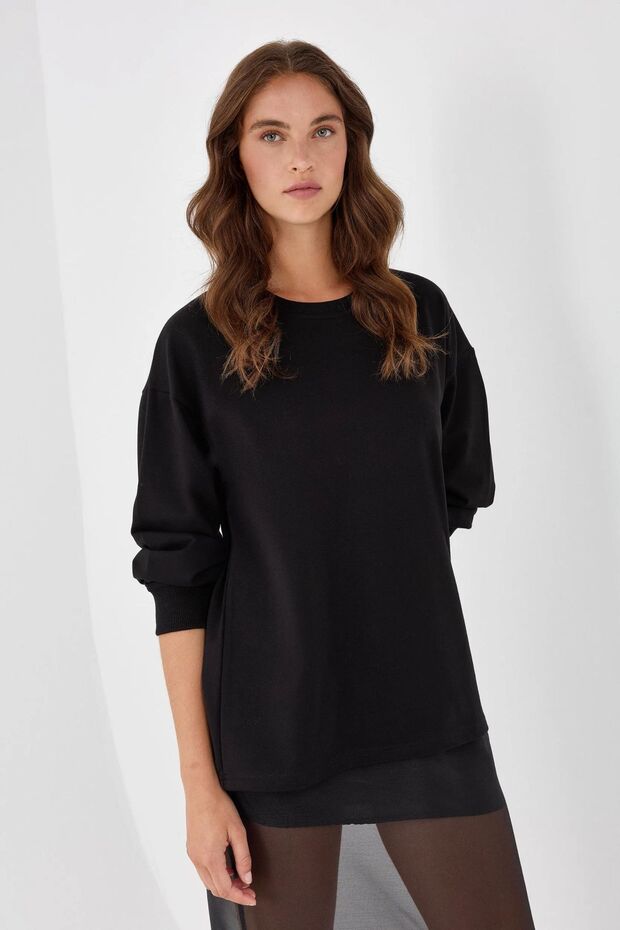 Siyah Sweatshirt - 2