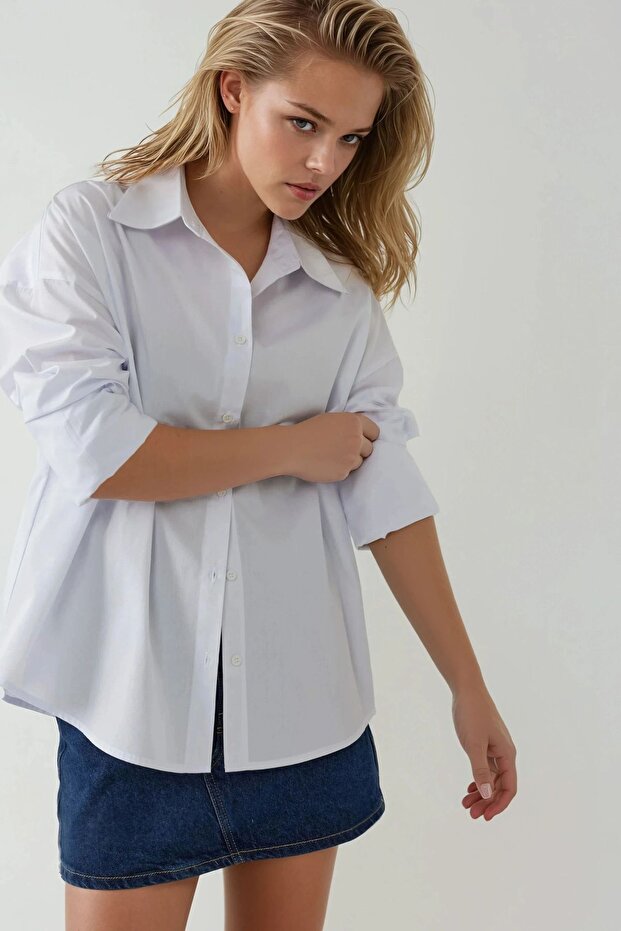 Regular Fit %100 Pamuk Gömlek - 1