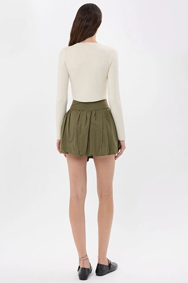 Mini Şortlu Balon Etek - 5